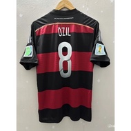 Top Quality 2014 Germany Home and Away Retro Soccer Jersey KLOSE OZIL MULLER GOTZE Custom Football S