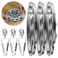 Stainless Steel Escargot Plates 12 Compartments Snail Dish Set with Escargot Tong 7.5 Inch Escargot 