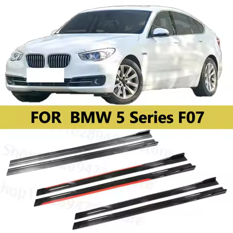 FOR BMW 5 Series F07 2M Car Side Skirt Extension Plate Lip Separator Bumper 2.18M Racing Side Spoile
