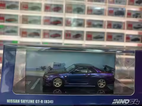 INNO 1:64 NISSAN SKYLINE GTR R34 Nismo R-TUNE Die-cast alloy car model toys gift ornaments
