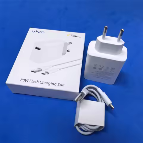 Original Vivo X300 X200 X100 Pro Charger 80W EU Flashcharge Power Adapter Type C Cable For Vivo S30 