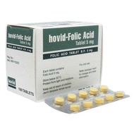 Hovid Folic Acid 5mg Tablet Vitamin B9 Folate Pregnancy Vitamin Tambah Darah Pregnant