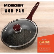 MOEGEN Germany Wok Pan 26 cm Granite Series Non-Stick