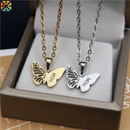 Unique Butterfly Necklace Stainless Steel Sisters Necklace Delicate Fashion Women'S Jewelry for  Mot