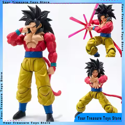Original Dragon Ball Z SHF SH Figuarts Super Saiyan 4 DBZ SSJ4 Son Goku