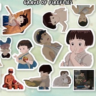 50 stickers Grave of Fireflies Ghibli stickers Unique firefly tomb - Ghibli films, movies fan