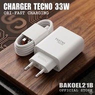 TECNO Charger 100% 33WOriginal - Original Fast Charging hp
