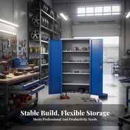 High Load Capacity Heavy-Duty Tool Locker Long-Lasting Lockable Steel Cabinet Multi-Functional Stora
