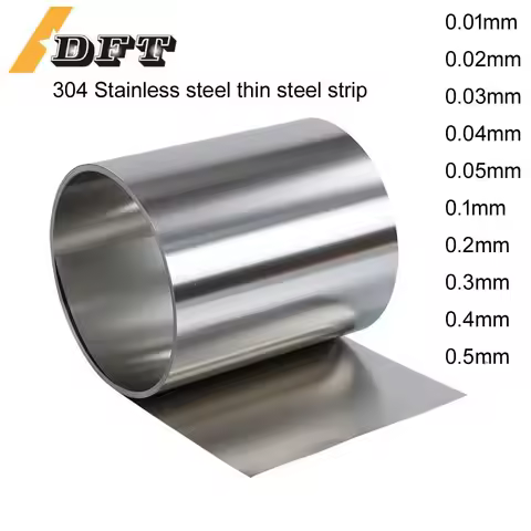 1 Meters 304 stainless steel strip sheet steel coil steel strip 0.01 0.02 0.05 0.1 0.2 0.3 0.4 0.5 m