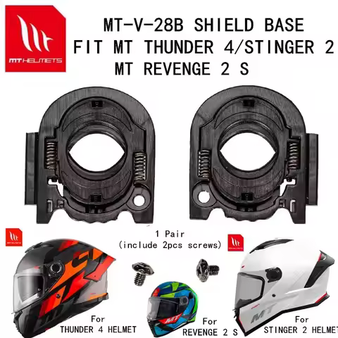 MT helmet parts MT THUNDER 4 REVENGE 2 S STINGER 2 shield base holder parts MT-V-28B/MT-V-14B shield