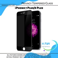 HFE iPhone 7 Plus/8 Plus Privacy Full Screen Tempered Glass Screen Protector