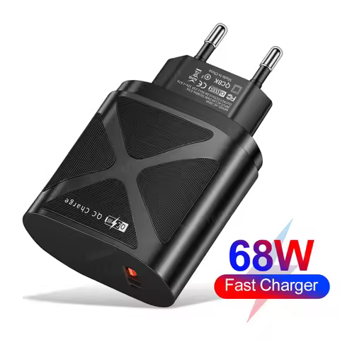 68W USB Charger Quick Charge 3.0 Portable Wall Charger Mobile Phone Adapter For iPhone 14 12 Pro Max