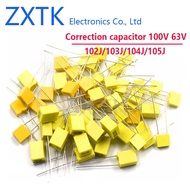 10PCS Correction capacitor 100V 63V 102J/103J/104J/105J/222J/223J/333J/472J/473J/562J/682J 1uf 2.2nf