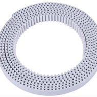 Belt 6mm timing white PU GT2 2gt polyurethane steel open 1/ 2 meters