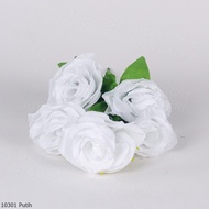 Bunga Mawar Plastik | Bunga Plastik Mawar Murah 1030 - Putih