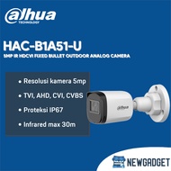 DAHUA HAC-B1A51-U 5MP CCTV IR HDCVI FIXED BULLET OUTDOOR ANALOG CAMERA