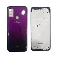 Casing Housing Kesing Full Set Infinix HOT 9 PLAY ORIGINAL | Back Door Cover Cassing Belakang Tutup Baterai Body HP BackDoor + Frame Middle Tulang Tatakan LCD HP Infinix HOT 9 PLAY ORI + Tombol