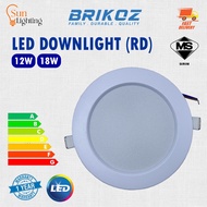 BRIKOZ LED Downlight 12W & 18W, 18W 3C