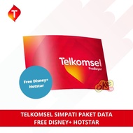 Perdana Internet Telkomsel Kuota 4Gb-70Gb - 18Gb-70Gb