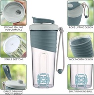 蛋白質搖搖杯 700 毫升連攪拌球便攜運動前乳清搖搖杯適用於健身房戶外活動  gfyckp Protein Shaker 700ml Bottle with Whisk Ball Mixer Port