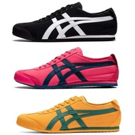 Tiger MEXICO 66 Comfortable Simple Low-Top Sneakers Men Women Same Style Waterproof Cloth Ruby Red D