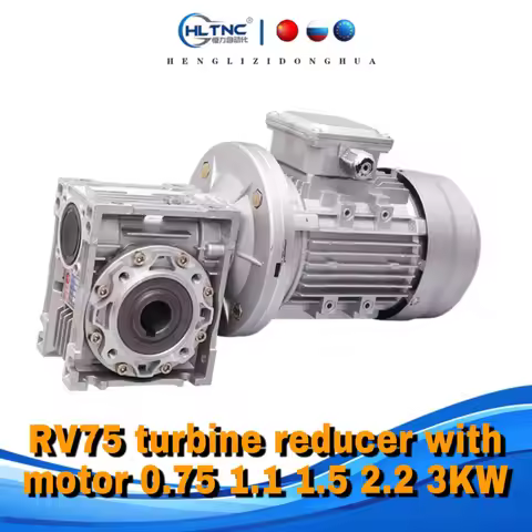 NMRV075 1:5/7.5/10/15/20/25/30/40/50/60/80/100 Ratio 3-phase aluminum worm gear reducer with motor 0