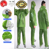 High quality #1C Green Raincoat Suit Kapote Makapal，Mataas na kalidad makapal kapote