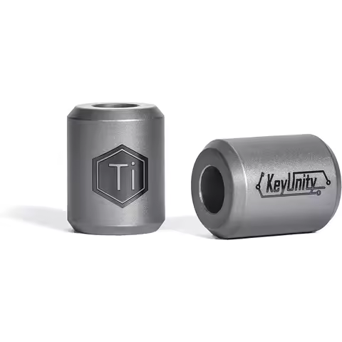 KeyUnity KA01 Titanium Paracord Bead - 2 Pcs Knife Landyard Beads Outdoor EDC Accessories