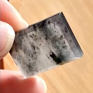 冰種翡翠 天然翡翠 緬甸A玉 頸鏈 • 冰種烏雞翡翠無事牌吊墜