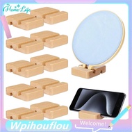 [HoME&life] 10 Pcs Embroidery Hoop Display Embroidery Hoop Wooden Base Holder Embroidery CrossStitch