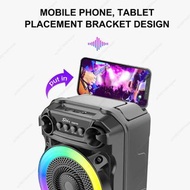 BT Speaker Stereo Sound Portable Speaker Rich Bass Karaoke Speaker with Microphone Suitable for Home
