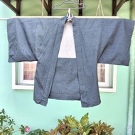 Kimono Men Haori Blue Japanese Vintage Preloved