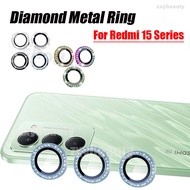 For Redmi 15 2025 4G 5G Camera Lens Diamond Metal Protector Glass for Redmi15 Back Lens Ring Cover