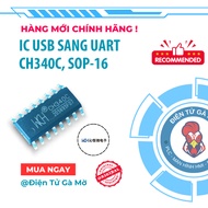 [1 CON] IC USB To UART, USB To UART CH340C SOP-16, New Genuine WCH 100%