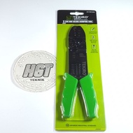 9" TEKIRO CRIMPING PLIERS / FIVE 5 WAY DELUXE SKUN CRIMPING TOOL TOOLS CRIMPING CRIMPING INCH CABLE