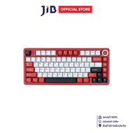 WIRELESS KEYBOARD (คีย์บอร์ดไร้สาย) AULA FIRE-75 TTC PURPLE SWITCH RGB EN/TH - PINK-BLACK-RED