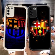 DK-62 FC Barcelona logo Silicone Casing black and white for VIVO V27E V29 V27 Y100 V29E Y200e Pro
