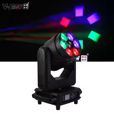 VSHOW Pro Bee Eyes Led Moving Head Light 7pcs 40w RGBW 4in1 Beam Wash Zoom With CTO Stage Dmx Dj Dis