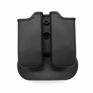 Double Magazine Holder Universal 9mm .40 Mag Holster for Glock 17 Beretta M9 M92 USP Paddle Magazine