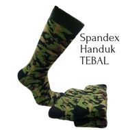 Thick TNI socks, thick black socks, police socks, black work socks, thick camouflage socks, TNI camo