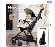 全新 黑色 QPlay Mega Pro 輕便嬰兒推車
