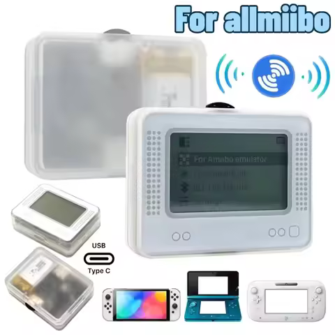 for Allmiibo Bluetooth-Compatible NFC Emulator Acrylic Shell Automatic Randomization for SWITCH NS G
