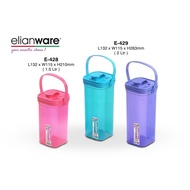 Elianware E-Fresh E-428 1500ml 1.5L / E-429 2000ml 2L BPA-Free Plastic Square Water Bottle Tumbler W