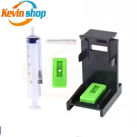 Ink Refill Cartridge Clip Rubber Pads Syringe Tool Kit Clamp support for HP 46 64 67 305 124 124XL 3