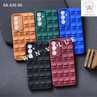 Samsung A35 5G Samsung A55 5G Case 3D Cubic Finger Grip/Case motif Fingerprint for Samsung A35 5G Samsung A55 5G