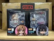 全新 行版 GSC NENDOROID 黏土人 1689 桐人 Kirito 1669 亞絲娜 Asuna 2.0 刀劍神域 Sword Art Online SAO