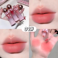 Hkho 1/3pcs nhung mềm môi lì bùn không thấm nước son bóng Nude hồng Son kem bền lâu Son môi trang đi