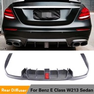 Carbon Fiber For Mercedes-Benz E Class W213 E250 E350 E400 E43 AMG E63 AMG Rear Bumper Lip Spoiler R