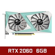 RTX2060 6GB White RTX2060 6GB White Mllse Dual Fan Geforce RTX2060 6GB GDDR6 12NM PCIE16 Graphics Ca