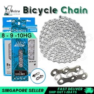 【SG】SHUIMAO Bicycle Chain 8/9/10 Speed mtb accessories Mtb Chain for MTB Road Bike with Missing Link